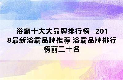 浴霸十大大品牌排行榜   2018最新浴霸品牌推荐 浴霸品牌排行榜前二十名